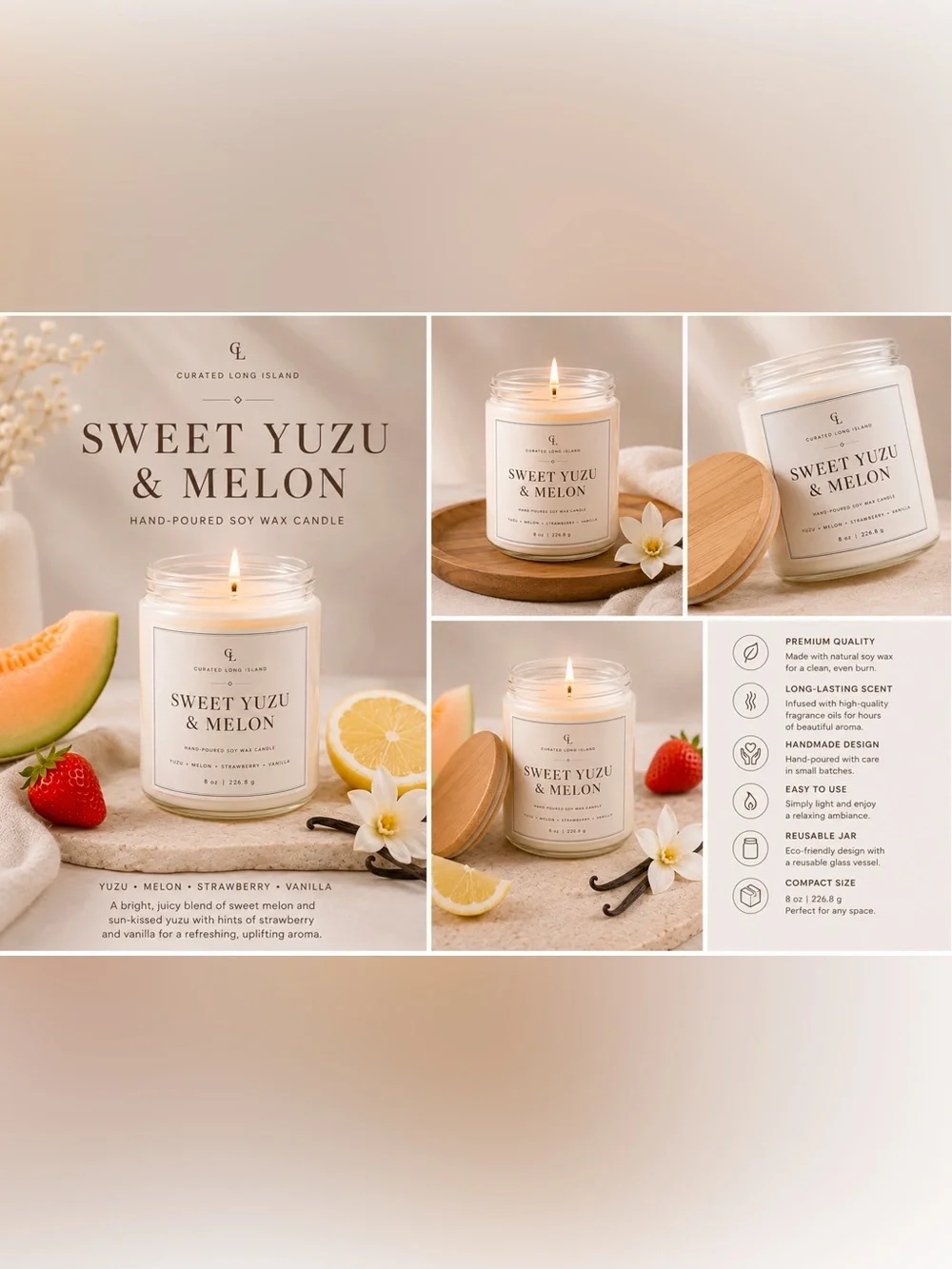 Curated Long Island sweet yuzu